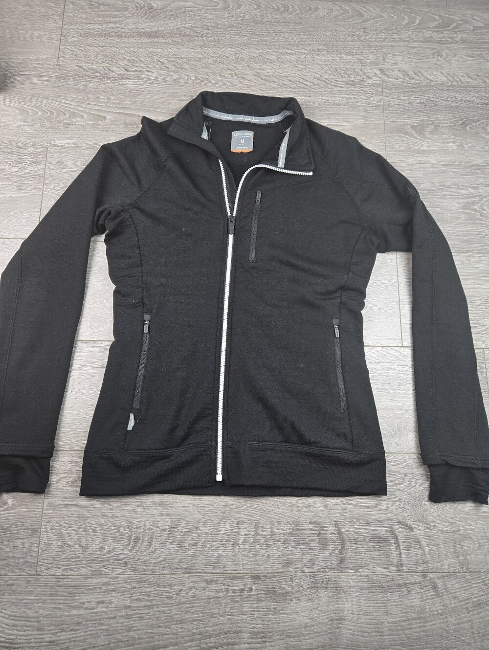 ICEBREAKER Size M Womens Merino Wool Full Zip Athletic Jacket READ DESCRIPTION